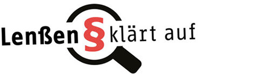 „Lenßen klärt auf“ Logo „Lenßen klärt auf“ Logo